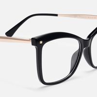Libby - Butterfly Black Eyeglasses | Vooglam Design Details