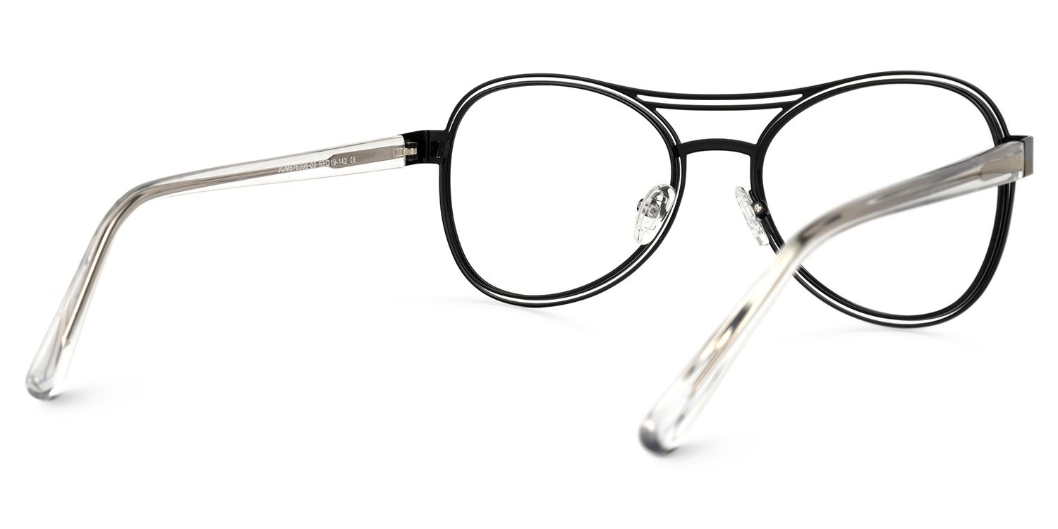 Adjatay - Aviator Black/Orange Eyeglasses product detail 3