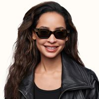 Nomad - Tortoise Cat eye Sunglasses | Vooglam On Model 1