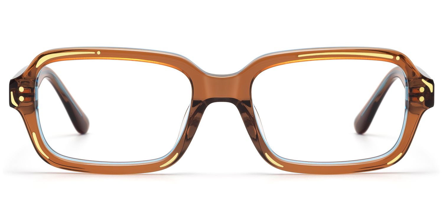 Pixel - Clear Brown Comic Narrow Rectangle Frames by Vooglam Product Details 1
