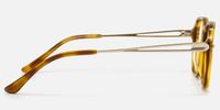 Odyssey - Square Tortoise Eyeglasses | Vooglam Side View