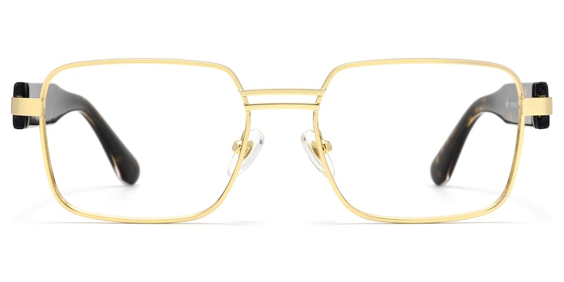 Ubuntu - Rectangle Gold Eyeglasses
