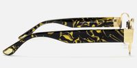 Nyame - Rectangle Black Eyeglasses | Vooglam Side View