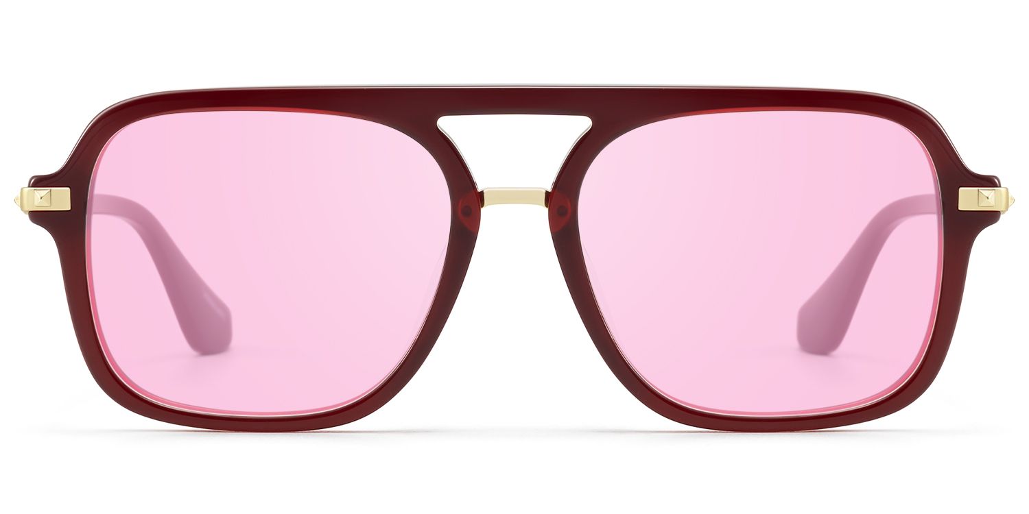 Marfa - Red Square Aviator Sunglasses | Vooglam Product Details 1