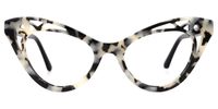Ilyssa - Cat Eye Tortoise Eyeglasses | Vooglam Angle View