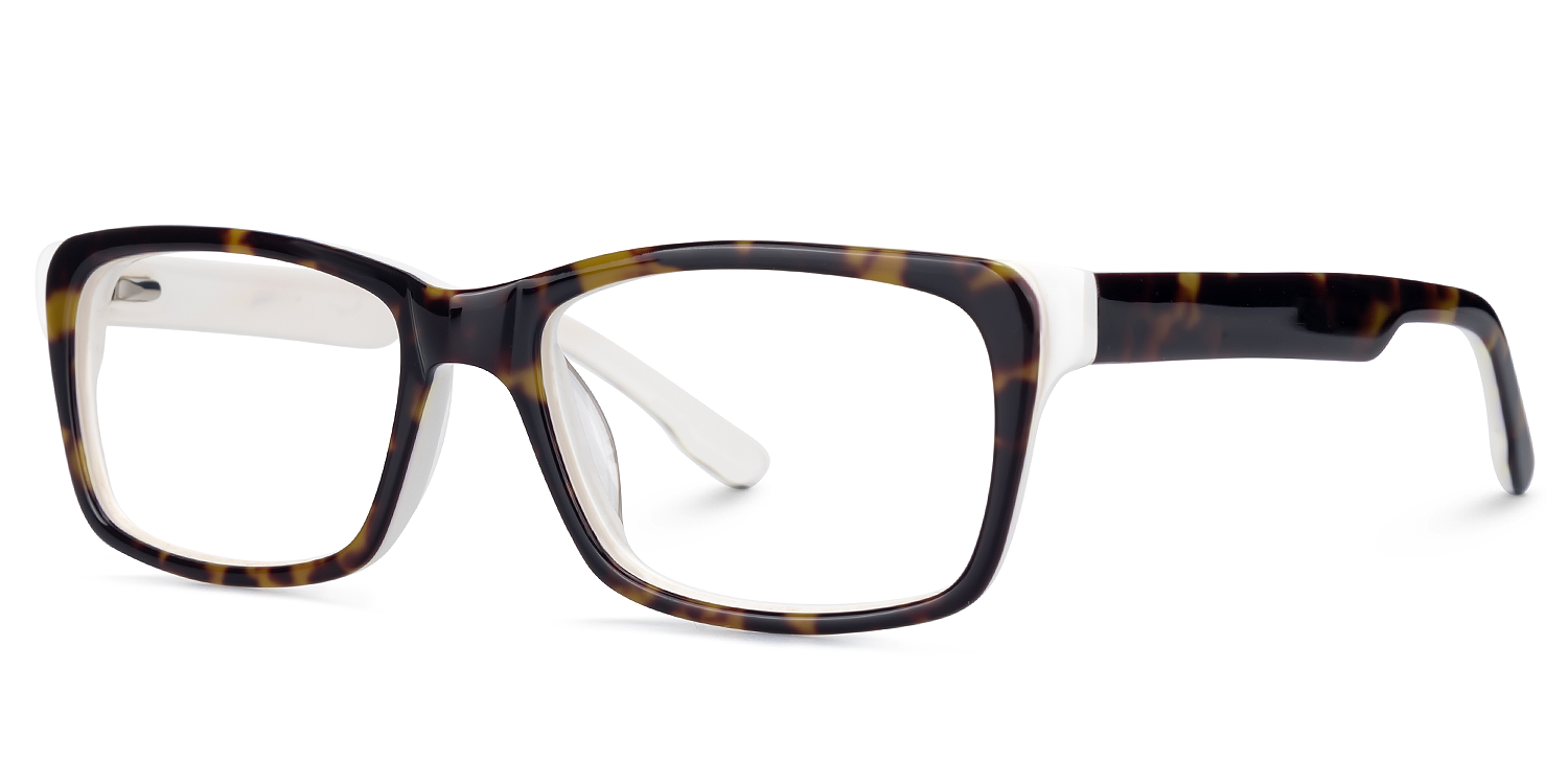 Eliava - Rectangle Tortoise Eyeglasses | Vooglam Front View