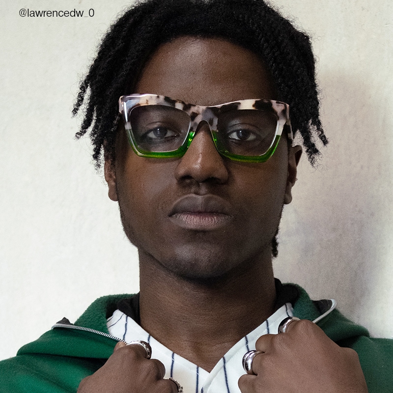 Sienna - Rectangle Tortoise/Green Eyeglasses