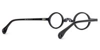 Desirie - Round Black Eyeglasses | Vooglam Side View