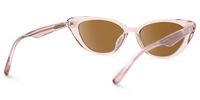 Jacinda - Cat Eye Pink Sunglasses | Vooglam Side View