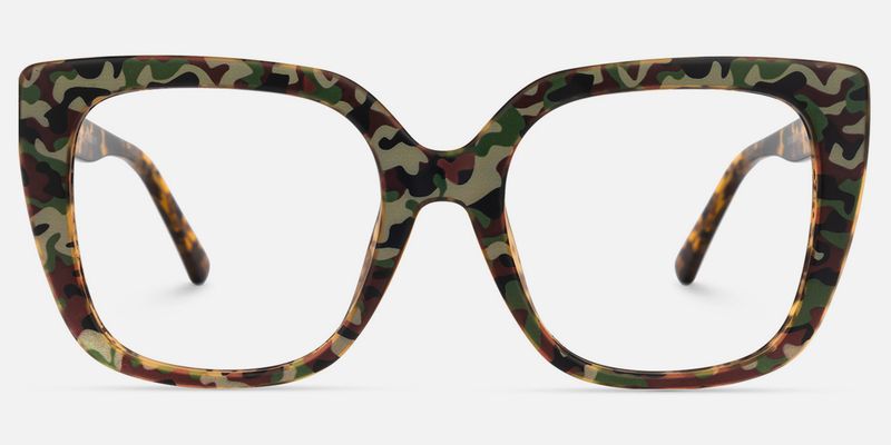 Sargent - Bold Square Camo Statement Glasses