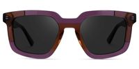Davu - Geometric Purple Sunglasses | Vooglam Angle View