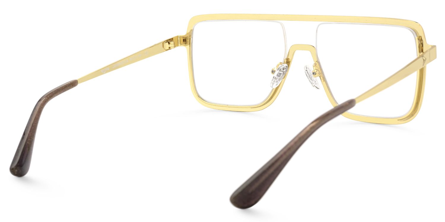 Padraic - Aviator Gold Eyeglasses | Vooglam Side View