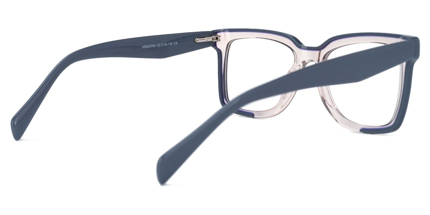 Derecho - Rectangle Pink Eyeglasses | Vooglam Side View
