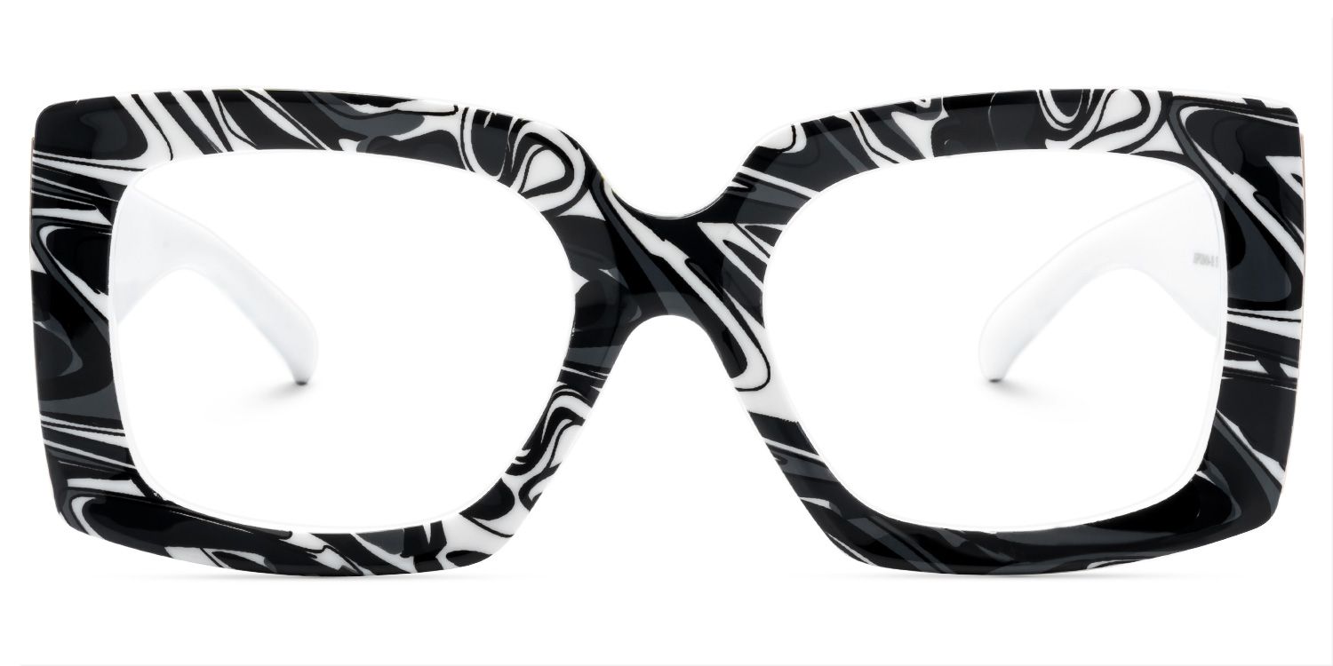 Borislav - Rectangle Pattern Eyeglasses | Vooglam Angle View