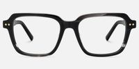 Jafaru - Rectangle Grey Eyeglasses | Vooglam Angle View