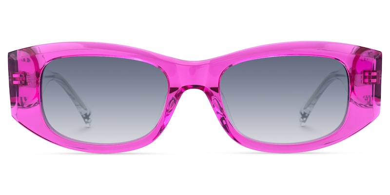 Banksy - Rectangle Purple Sunglasses