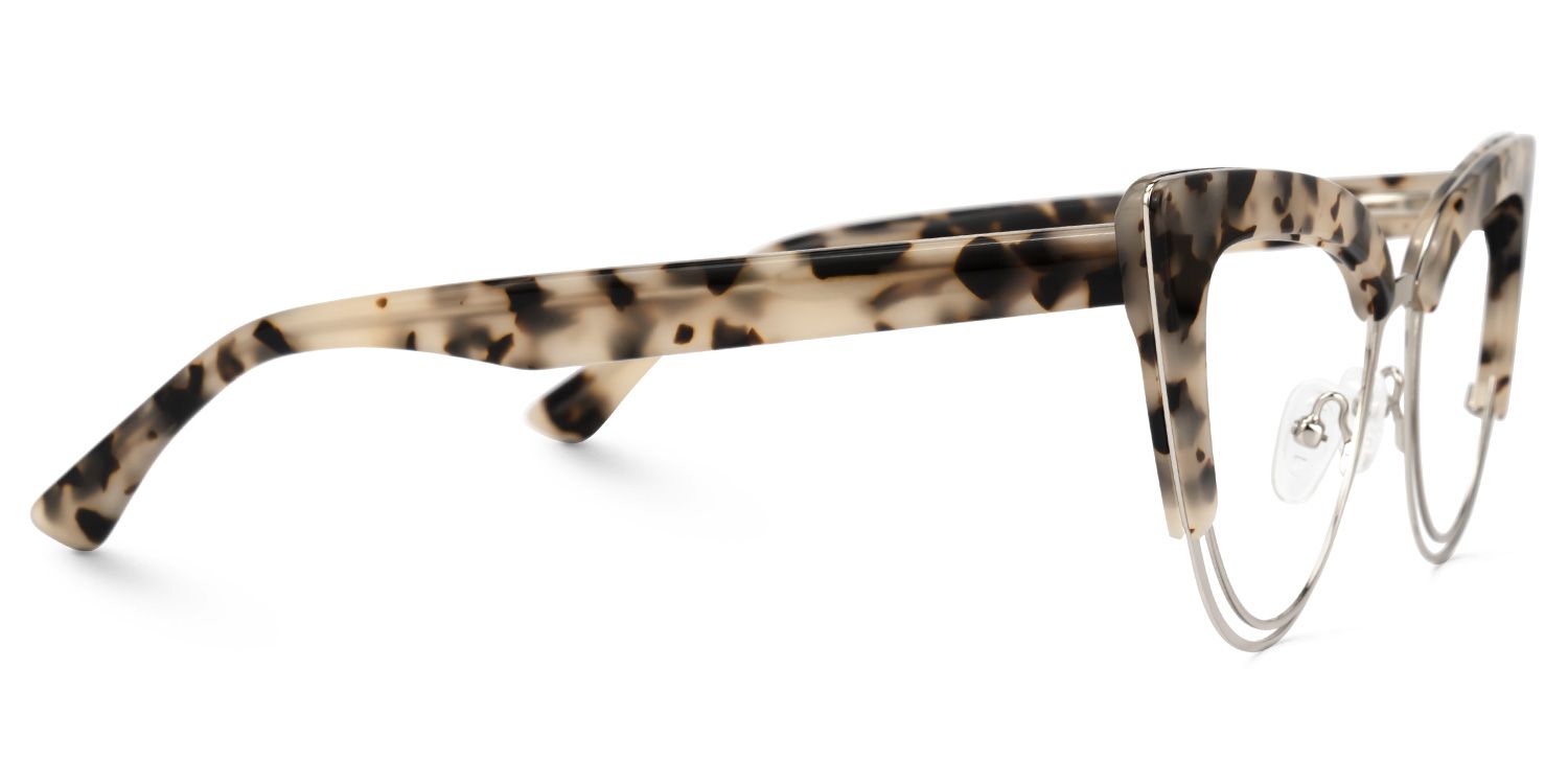 Daryl - Cat Eye Tortoise Eyeglasses | Vooglam 4