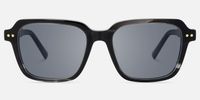 Jafaru - Rectangle Grey Sunglasses | Vooglam Angle View