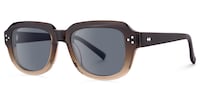 Hale - Rectangle Brown Sunglasses - 2