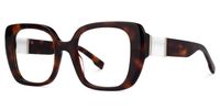 Embry - Square Tortoise Eyeglasses | Vooglam Front View