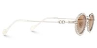 Eliada - Oval Brown Sunglasses | Vooglam