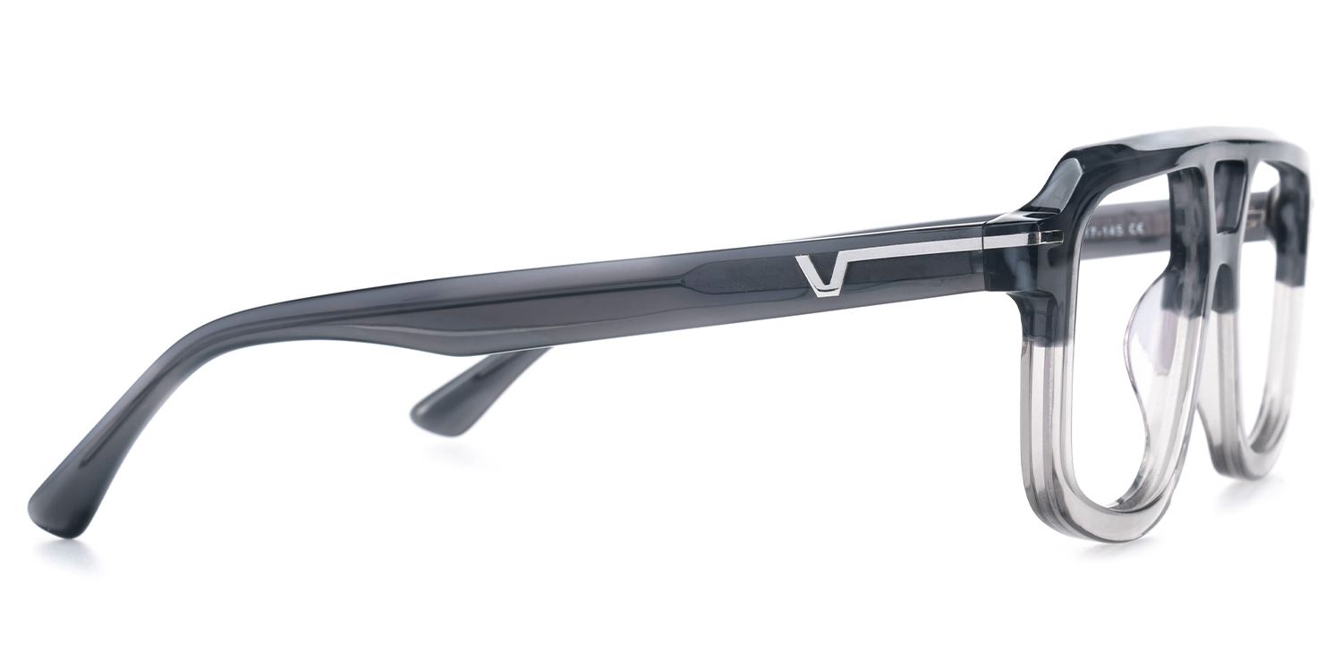 Eliyahu - Aviator Grey Eyeglasses product detail 4