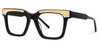 Feleti - Rectangle Black Eyeglasses | Vooglam Front View