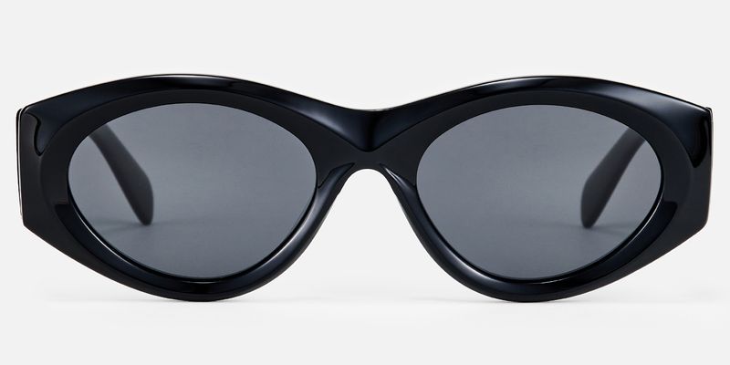 Aura - Cat Eye Black Sunglasses