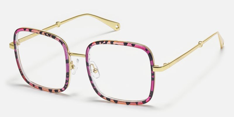 Jace - Square Floral Eyeglasses