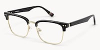 Preppy - Rectangle Black Eyeglasses - 3