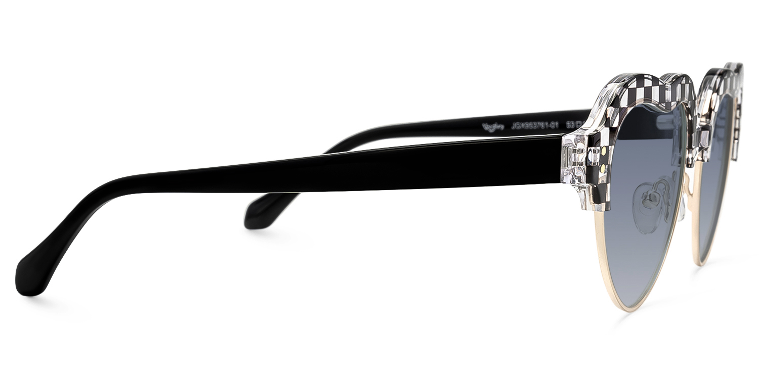 Hannah - Heart Pattern Sunglasses - 4