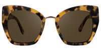 Dandelion - Cat Eye Tortoise Sunglasses | Vooglam Angle View