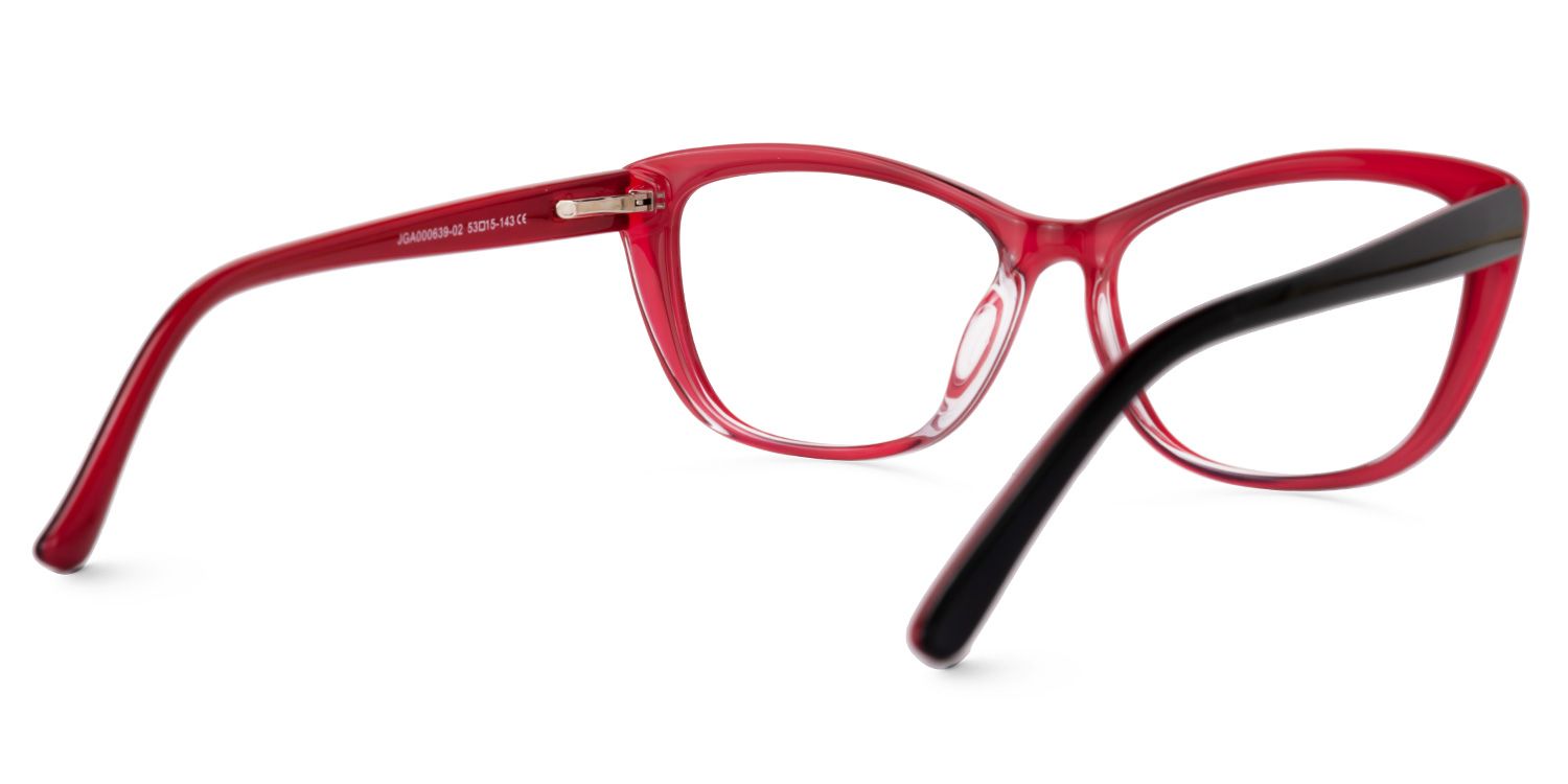 Gertie - Rectangle Black Eyeglasses - Side View
