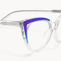 Langley - Cat Eye Transparent Eyeglasses - 4