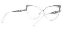 Aderes - Cat Eye Crystal Eyeglasses | Vooglam Side View