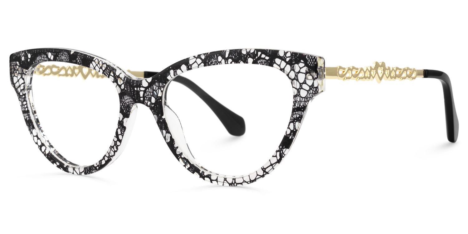 Rhapsody - Butterfly Pattern Eyeglasses | Vooglam Front View
