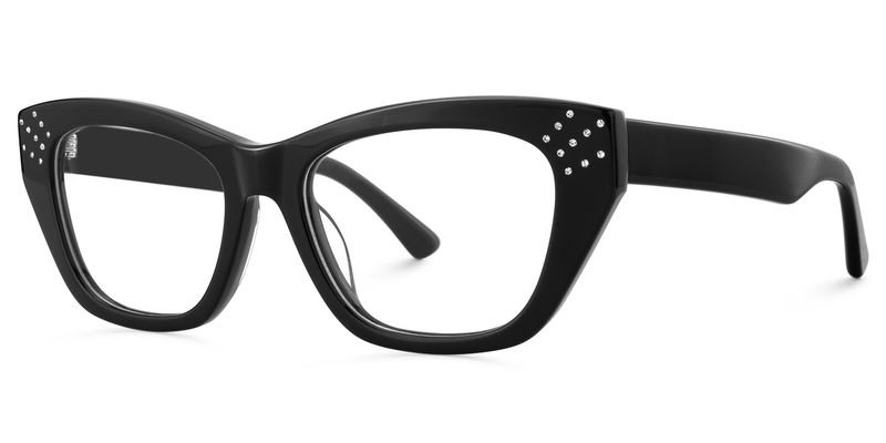 Starlina - Rectangle Black Eyeglasses