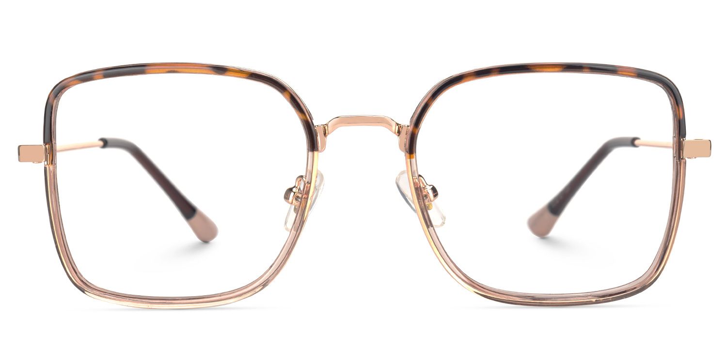 Faber - Square Tortoise Eyeglasses | Vooglam Angle View