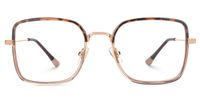 Faber - Square Tortoise Eyeglasses | Vooglam Angle View