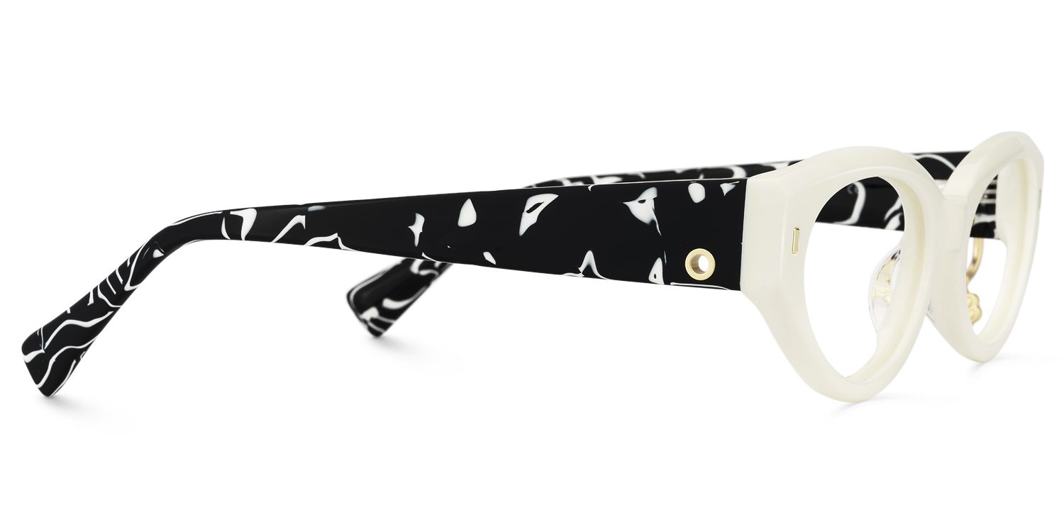 Meow - Cat Eye White Eyeglasses | Vooglam 4