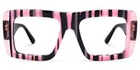 Ameya - Square Pattern Eyeglasses | Vooglam Angle View