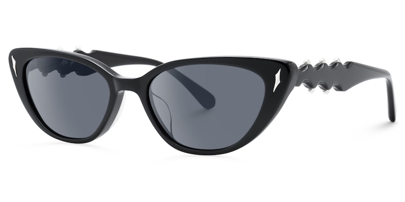 As If - Cat Eye Black Sunglasses