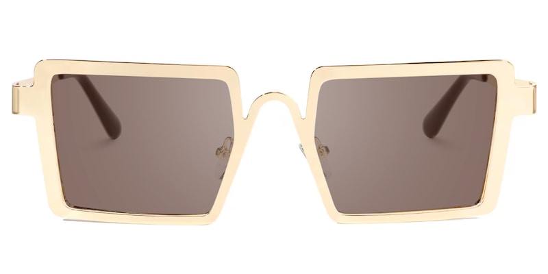 Cairbre - Rectangle Gold Sunglasses