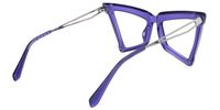 Elihu - Butterfly Purple Eyeglasses | Vooglam Side View