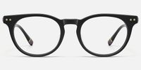 Vintel - Rectangle Black Eyeglasses | Vooglam Angle View