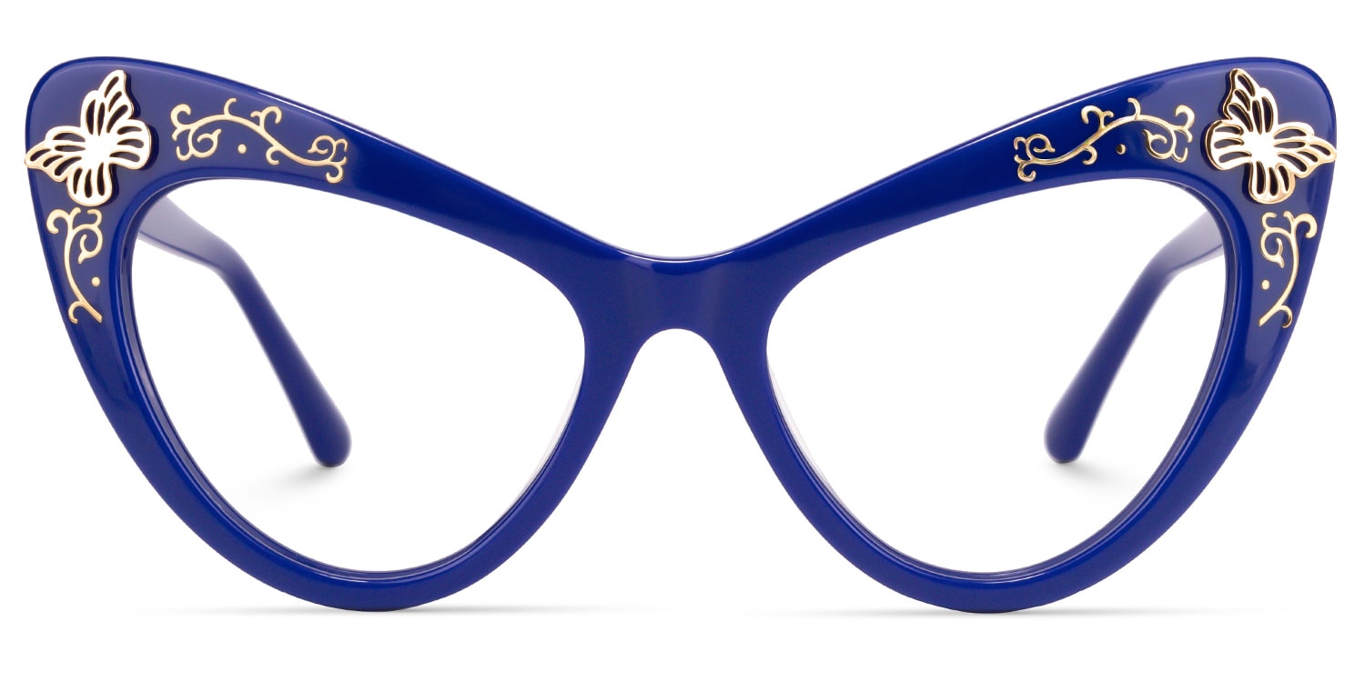 

Bandele - Cat Eye Blue Eyeglasses