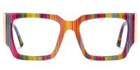 Fantasia - Rectangle Multicolor Eyeglasses | Vooglam Angle View