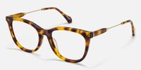 Bask - Square Tortoise Eyeglasses | Vooglam Front View