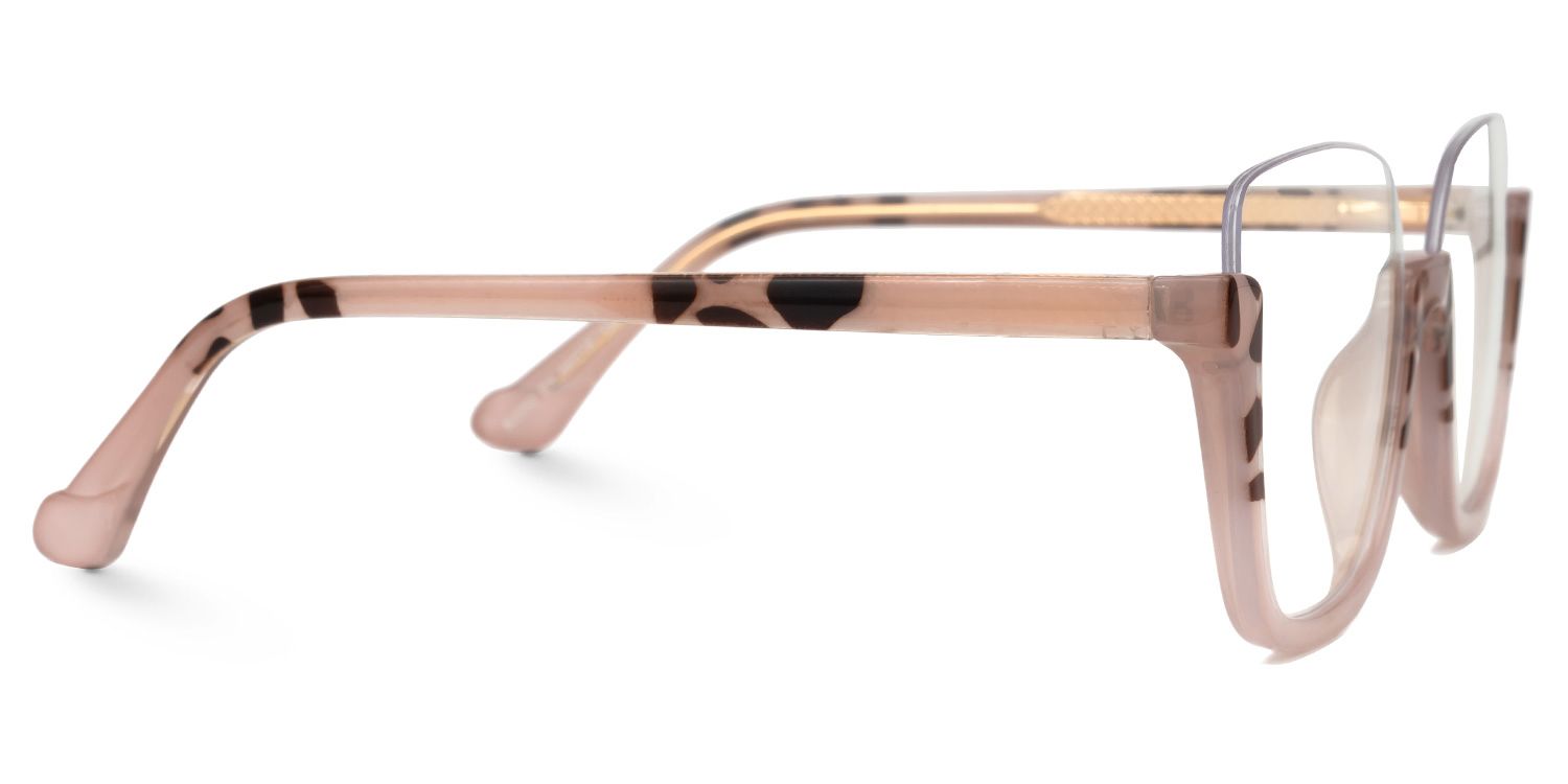 Fariha - Square Tortoise Eyeglasses by Vooglam - Product View 4
