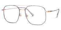 Emke - Aviator Grey Eyeglasses | Vooglam Front View